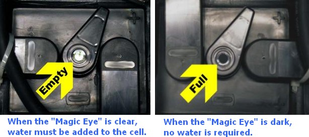 Forklift Battery Dissipater Cap In Use Forklift Battery Dissipater Cap In Use